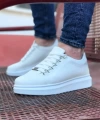 Shoecide Wg08 Beyaz Düz Erkek Casual Ayakkabı