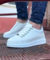 Shoecide Wg08 Beyaz Düz Erkek Casual Ayakkabı