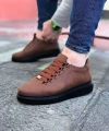 Shoecide Wg08 Taba Kömür Düz Erkek Casual Ayakkabı