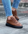 Shoecide Wg094 Taba Siyah Erkek Casual Ayakkabı