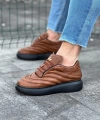 Shoecide Wg094 Taba Siyah Erkek Casual Ayakkabı