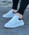 Shoecide Wg095 Beyaz Siyah Erkek Casual Ayakkabı