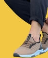 Shoecide Wg103 Taba Bağcıklı Rahat Taban Triko Erkek Spor Ayakkabı