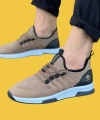 Shoecide Wg103 Taba Bağcıklı Rahat Taban Triko Erkek Spor Ayakkabı