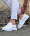 Shoecide Wg161 Beyaz Rugan Erkek Casual Ayakkabı