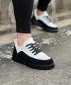 Shoecide Wg162 Kömür Beyaz Ortopedik Taban Erkek Casual Ayakkabı