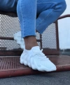 Shoecide Wg300 Beyaz Triko Sargı Taban Casual Erkek Ayakkabı