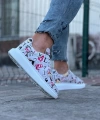 Shoecide Wg501 Dergi Desenli Boyalı Erkek Casual Ayakkabı