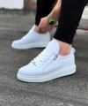 Shoecide Wg502 Beyaz Kapitone Erkek Casual Ayakkabı