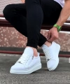 Shoecide Wg502 Beyaz Kapitone Erkek Casual Ayakkabı