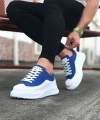 Shoecide Wg507 Beyaz Mavi Erkek Ayakkabı
