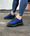 Shoecide Wg507 Kömür Mavi Erkek Ayakkabı