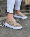 Shoecide Wg508 Bej Süet Ortopedik Taban Erkek Casual Ayakkabı