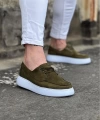 Shoecide Wg508 Haki Süet Ortopedik Taban Erkek Casual Ayakkabı