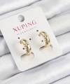 Shoecide Xuping Çit Halka Model Gold Renk Kadın Küpe