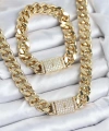 Shoecide Xuping Gurmet Gold Renk Kolye Ve Bileklik Seti