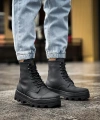 Shoecide Yüksek Taban Ayakkabı B-023 Siyah (siyah Taban)