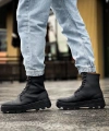 Shoecide Yüksek Taban Ayakkabı B-023 Siyah (siyah Taban)