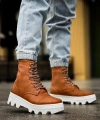 Shoecide Yüksek Taban Ayakkabı B-023 Taba