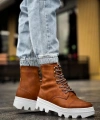 Shoecide Yüksek Taban Ayakkabı B-023 Taba