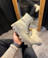 Shoecide Yüksek Taban Ayakkabı B-023 Vizon Süet