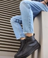 Shoecide Yüksek Taban Ayakkabı C-030 Siyah (siyah Taban)