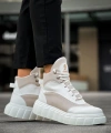 Shoecide Yüksek Taban Bot 104 Beyaz