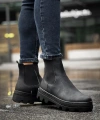 Shoecide Yüksek Taban Chelsea Bot 113 Siyah (siyah Taban)