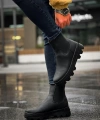Shoecide Yüksek Taban Chelsea Bot 113 Siyah (siyah Taban)