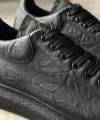 Shoecide Yüksek Taban Günlük Ayakkabı 044 Siyah Siyah Taban (desenli)