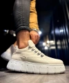 Shoecide Yüksek Taban Günlük  Ayakkabı 600 Beyaz