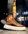 Shoecide Yüksek Taban Günlük  Ayakkabı 600 Taba