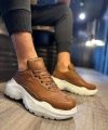 Shoecide Yüksek Taban Günlük Ayakkabı N75 Taba
