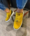 Shoecide Yüksek Taban Günlük Süet Ayakkabı 040 Sarı