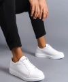 Swo151 Boost Bağcıklı Cilt Erkek Günlük Sneaker Ayakkabı Cbt - Beyaz