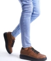 Swo151 Boost Bağcıklı Cilt Erkek Günlük Sneaker Ayakkabı Cst - Taba