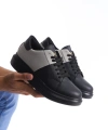 Swo151 Boost Bağcıklı Cilt Süet Erkek Günlük Sneaker Ayakkabı Csst - Siyah/gri