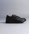 Swo155 Warrior Bağcıklı Ve Fermuarlı Cilt Erkek Günlük Sneaker Ayakkabı Cst - Siyah