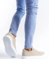 Swo165 Elite Bağcıklı Süet Erkek Günlük Sneaker Ayakkabı Sbt - Krem