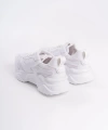 TOKYO Bağcıklı Ortopedik Taban Triko Detaylı Kadın Spor Ayakkabı BT Beyaz