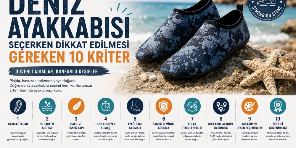 Deniz Ayakkabısı Seçerken Dikkat Edilmesi Gereken 10 Kriter