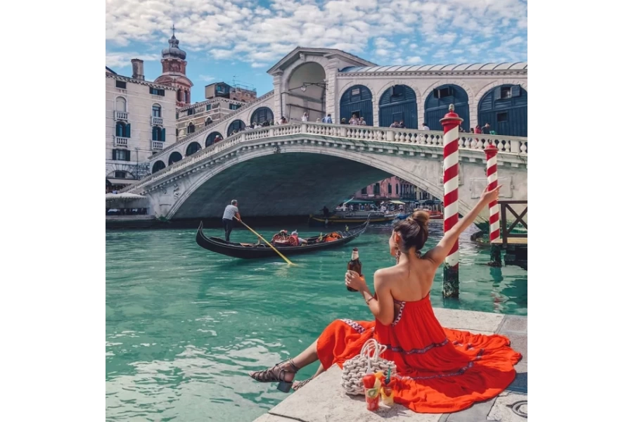 Venedik Güzeli Sayılarla Boyama Seti Kasnaklı