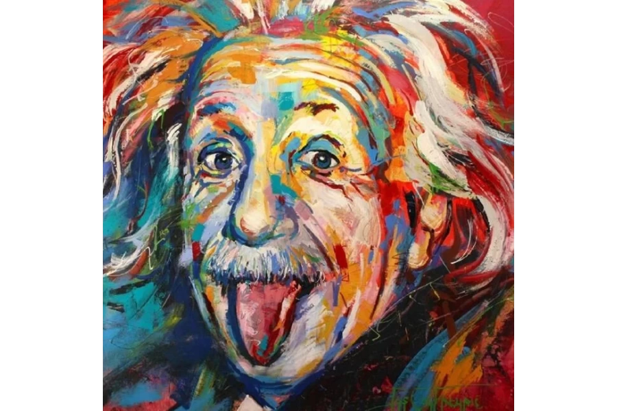 Albert Einstein Sayılarla Boyama Seti Rulo ( Kasnaksızdır)