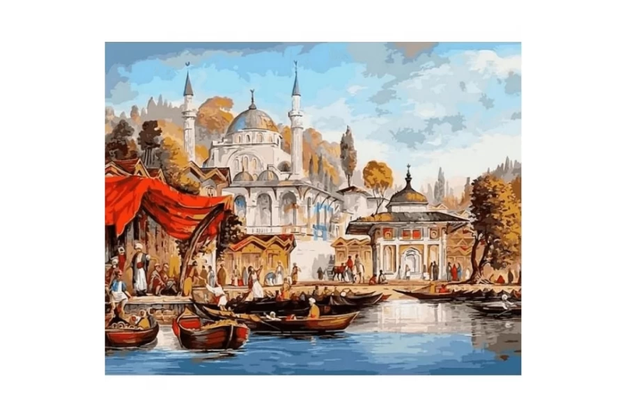 Bir Zamanlar İstanbul Sayılarla Boyama Seti Rulo ( Kasnaksızdır)