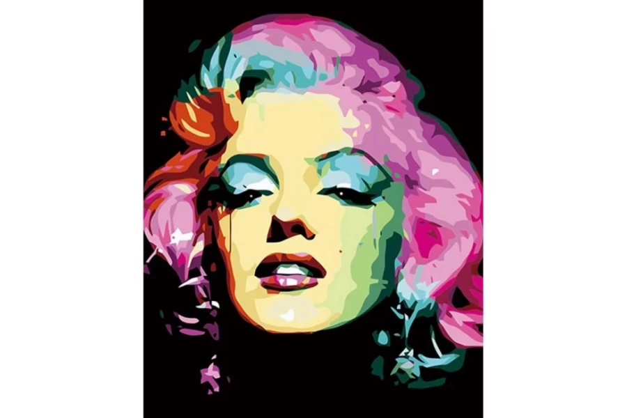 Marilyn Monroe Sayılarla Boyama Seti Rulo ( Kasnaksızdır)