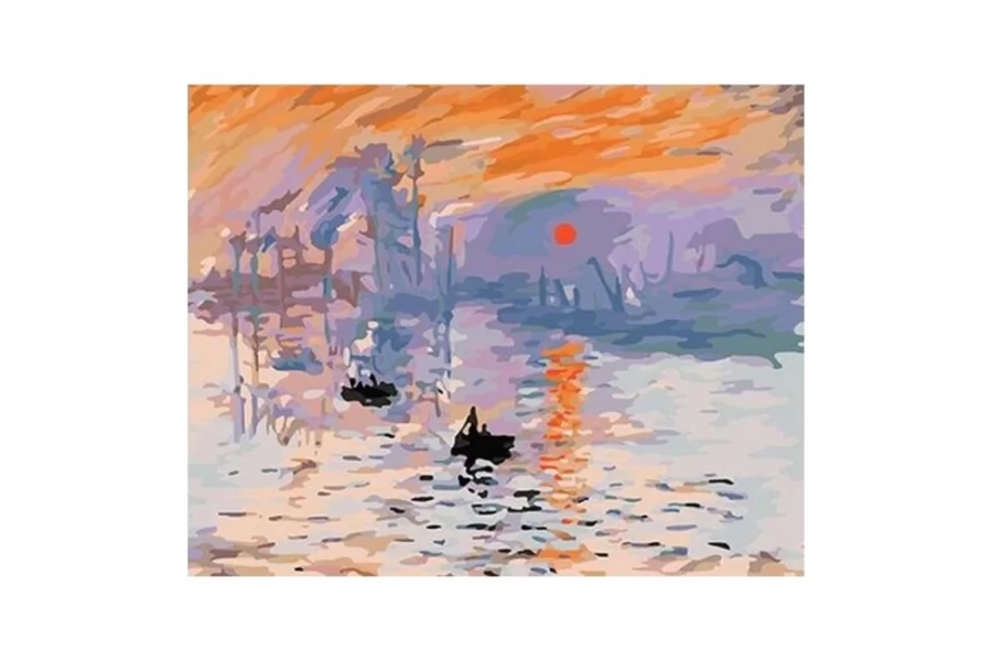 Monet Gün Doğumu Sayılarla Boyama Seti Rulo ( Kasnaksızdır)