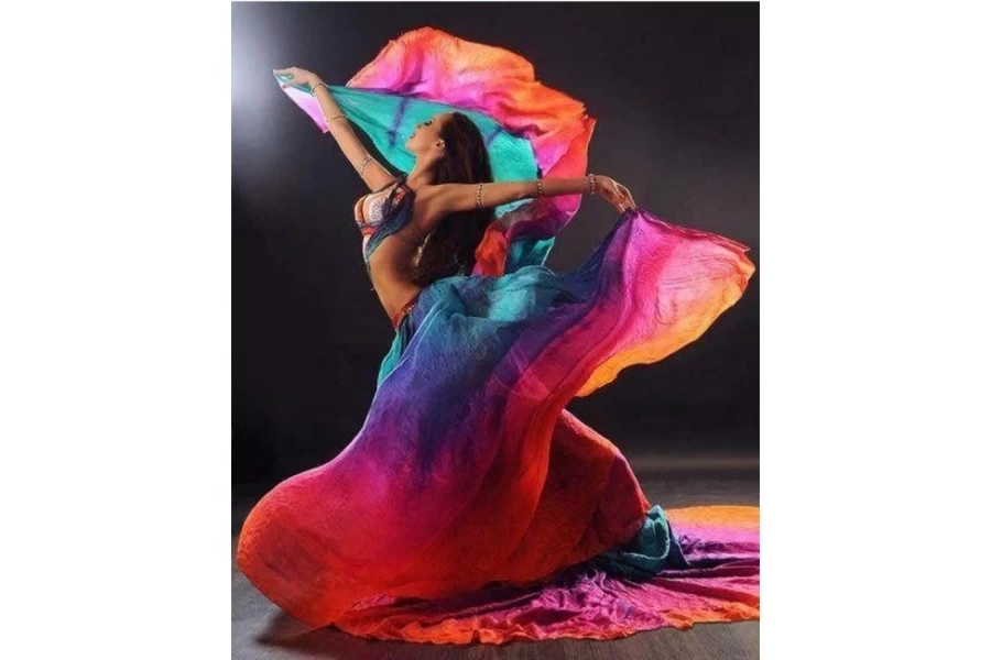 Renkli Elbiseli Danscı Sayılarla Boyama Seti Rulo ( Kasnaksızdır)