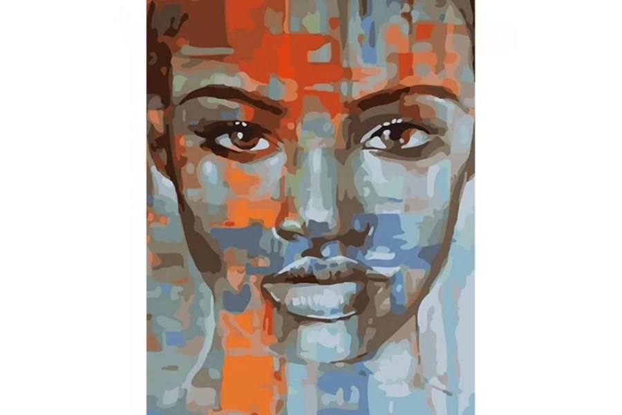 Afrikalı Güzel 3 Sayılarla Boyama Seti Rulo Duvar Sticker
