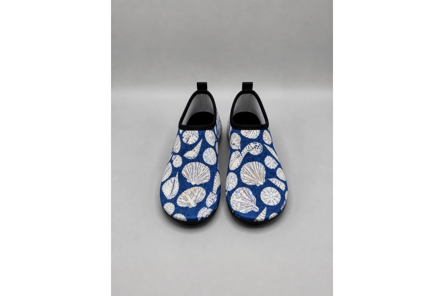 Shoecide Deniz Kabuğu Desen Kadın Deniz Ayakkabısı – Hafif, Kaydırmaz, Hızlı Kuruyan Aqua Shoes
