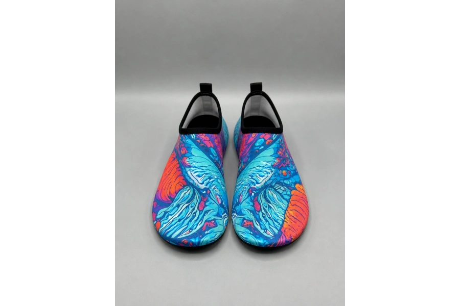 Shoecide Japon Dalgası Desen Kadın Deniz Ayakkabısı – Hafif, Kaydırmaz, Hızlı Kuruyan Aqua Shoes